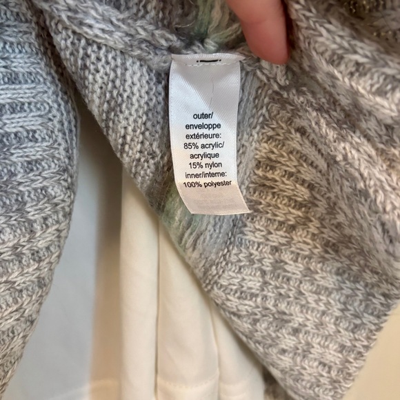 Maurices Gray Blue Knit Long Sleeve sweater Dress Winter size Medium - Picture 4 of 5